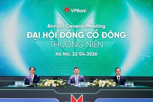 VPBank chia cổ tức tiền mặt 5%, tham vọng lợi nhuận năm 2026 vượt 41.000 tỷ đồng