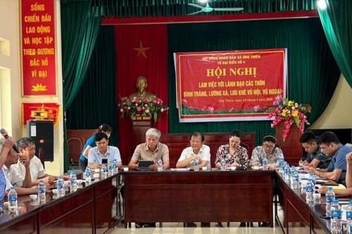 Cử tri Ứng Thiên kiến nghị xử lý dứt điểm các vấn đề đất đai, hạ tầng giao thông