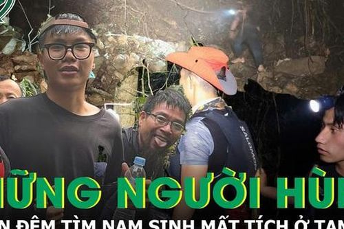 Những người hùng xuyên đêm, băng rừng tìm nam sinh mất tích ở Tam Đảo