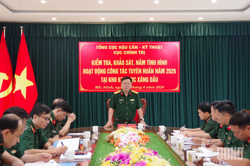 Kiểm tra, khảo sát công tác tuyên huấn năm 2026 tại Kho 671 (Cục Xăng dầu)