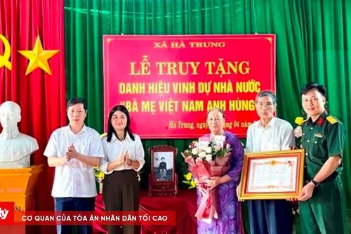 Truy tặng danh hiệu 'Bà mẹ Việt Nam Anh hùng' cho mẹ Đỗ Thị Niêm