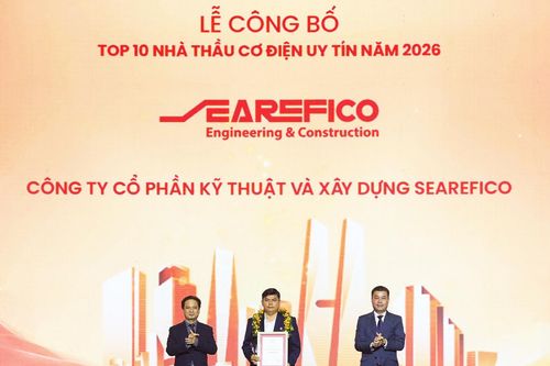 Searefico E&C vươn lên vị trí thứ 3 Top 10 Nhà thầu Cơ điện uy tín năm 2026