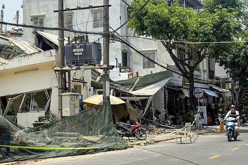 Chính quyền nói gì về vụ tháo dỡ công trình Vinatex gây sập nhà dân?