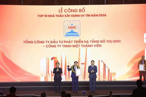 UDIC 8 năm liên tiếp giữ vững vị thế Top 10 Nhà thầu xây dựng uy tín