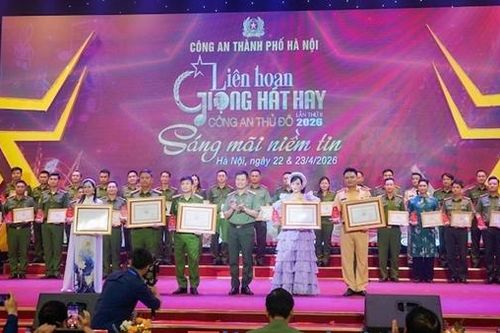 Bế mạc Liên hoan giọng hát hay Công an Thủ đô năm 2026