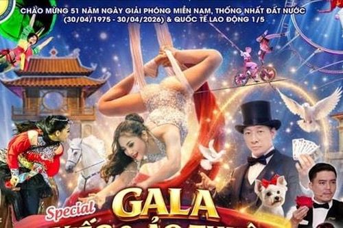 Nghệ sĩ xiếc, ảo thuật ba miền hội tụ biểu diễn dịp nghỉ lễ 30-4, 1-5