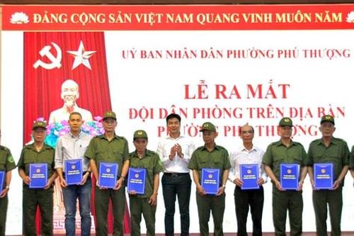 Phường Phú Thượng thành lập 21 đội dân phòng tại tổ dân phố
