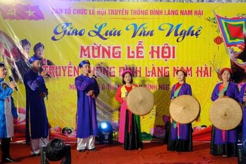 Công an xã Xuân Mai bảo đảm an ninh, an toàn cho Lễ hội đình làng Nam Hài