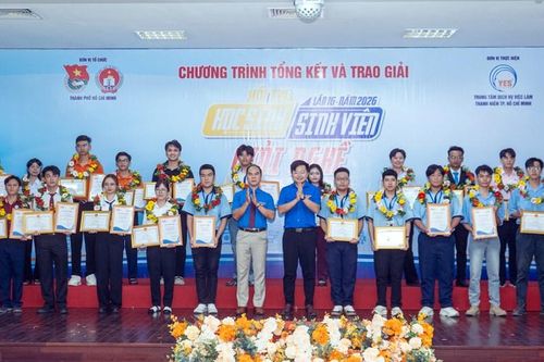 Trao giải Hội thi 'Học sinh, sinh viên giỏi nghề' lần 16 năm 2026
