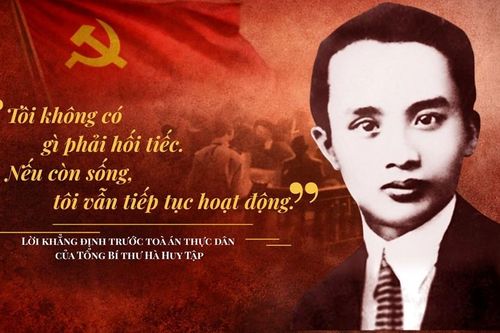 Kỷ niệm Ngày sinh Tổng Bí thư Hà Huy Tập