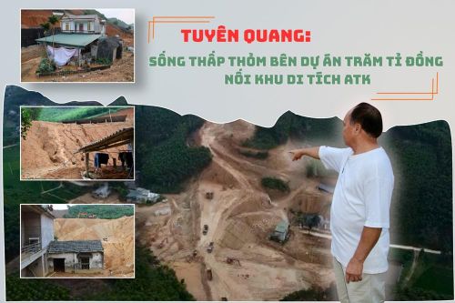 Người dân sống thấp thỏm bên dự án trăm tỉ đồng nối vào khu di tích