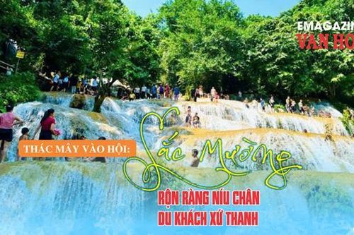 (Emagazine) Thác Mây vào hội: Sắc Mường rộn ràng níu chân du khách xứ Thanh