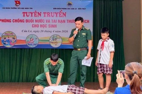Tăng cường phòng, chống đuối nước cho học sinh vùng biển Nghệ An