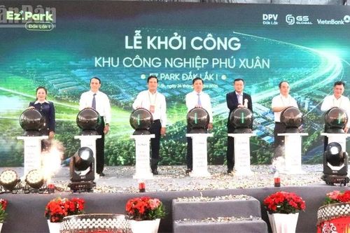 Khởi công Khu Công nghiệp Phú Xuân (Ez.Park Đắk Lắk I) có vốn đầu tư gần 2.500 tỷ đồng