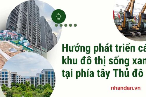 Hướng phát triển các khu đô thị sống xanh tại phía tây Thủ đô