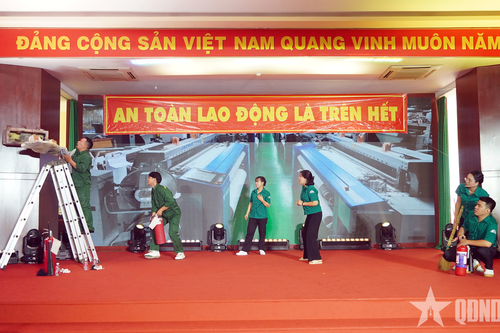 Tổng công ty 28 (Tổng cục Hậu cần - Kỹ thuật) thi an toàn vệ sinh viên giỏi