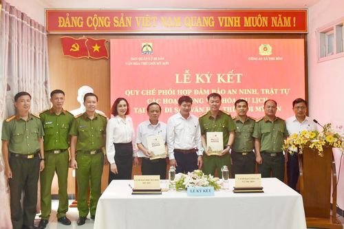 Công an xã đảm bảo an ninh, trật tự tại di sản văn hóa thế giới Mỹ Sơn