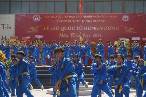 Trường học tổ chức nhiều hoạt động hướng về ngày Giỗ Tổ Hùng Vương