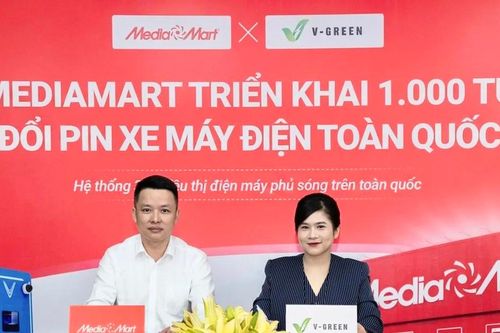 Triển khai 1.000 tủ đổi pin tại hệ thống 330 siêu thị MediaMart