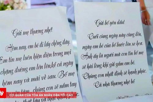 Hai chiếc ghế trống và giọt nước mắt hạnh phúc ngày vu quy