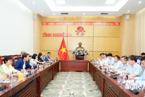 UBND tỉnh Nghệ An làm việc với WB về tiến độ Dự án phát triển thủy sản bền vững
