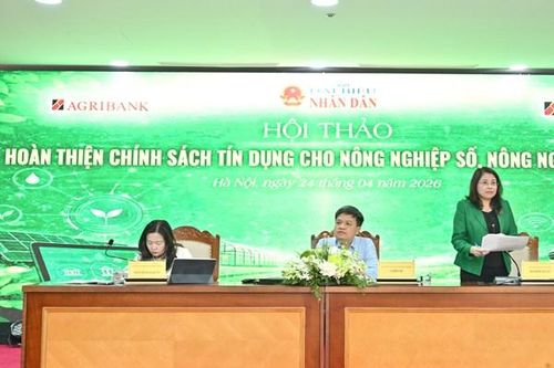 Hoàn thiện chính sách tín dụng cho nông nghiệp số, nông nghiệp xanh