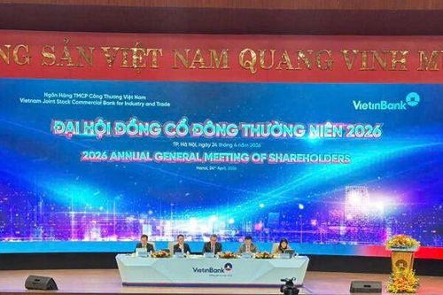 ĐHĐCĐ VietinBank: Năm 2026 sẽ thu hồi khoảng 10.000 tỷ đồng nợ đã xử lý, bán xong tòa VietinBank Tower trong nửa đầu năm