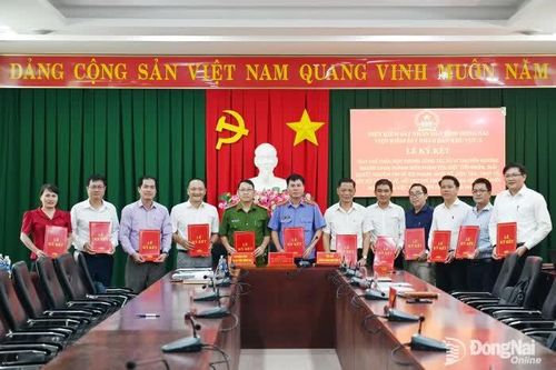 Viện Kiểm sát nhân dân Khu vực 3 chủ trì ký kết 2 quy chế phối hợp