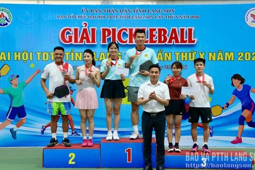 Bế mạc Giải Pickleball Đại hội TDTT tỉnh lần thứ X