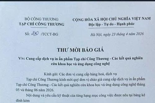 TẠP CHÍ CÔNG THƯƠNG MỜI BÁO GIÁ CUNG CẤP DỊCH VỤ IN ẤN