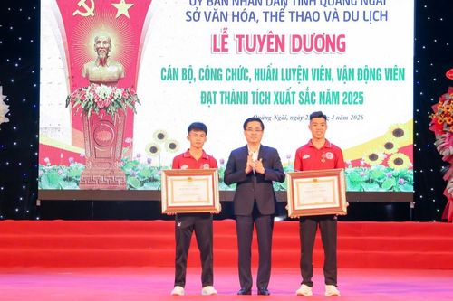 Quảng Ngãi vinh danh hàng trăm huấn luyện viên, vận động viên đạt thành tích cao