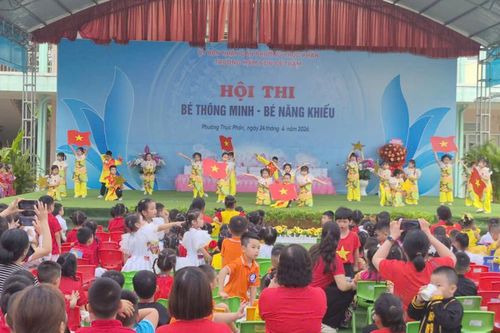 Trường Mầm non Đề Thám tổ chức Hội thi 'Bé thông minh - Bé năng khiếu'