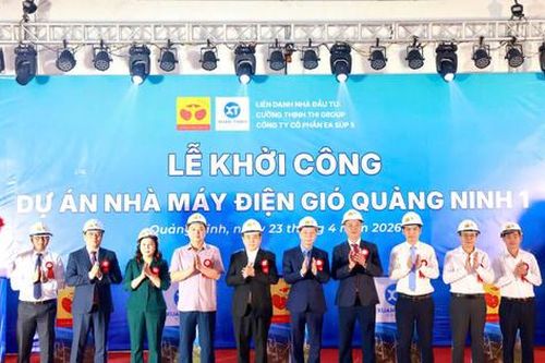 Quảng Ninh: Khởi công nhà máy điện gió đầu tiên tại miền Bắc với tổng vốn 7.300 tỷ đồng