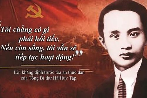 Kỷ niệm 120 năm ngày sinh Tổng Bí thư Hà Huy Tập (24/4/1906 - 24/4/2026): Đồng chí Hà Huy Tập - Người Cộng sản kiên trung của Đảng và dân tộc Bài cuối: Sống vì Đảng chết chẳng rời Đảng: Khí tiết đồng chí Hà Huy Tập và những giá trị tiếp nối