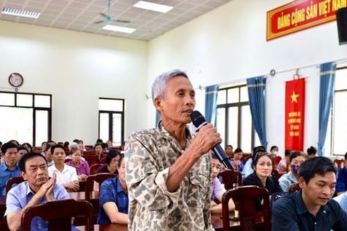 Xã Ứng Hòa đối thoại về chính sách bồi thường, tái định cư cho hộ dân bị thu hồi đất
