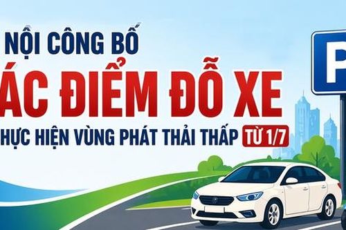 Hà Nội công bố các điểm đỗ xe từ 1/7