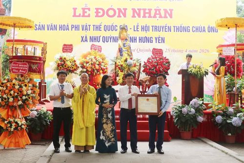 Công nhận Lễ hội truyền thống Chùa Ông là Di sản văn hóa phi vật thể quốc gia