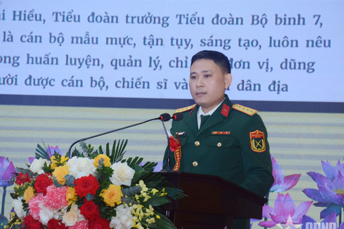 Cán bộ chính trị trẻ sáng tạo, tâm huyết