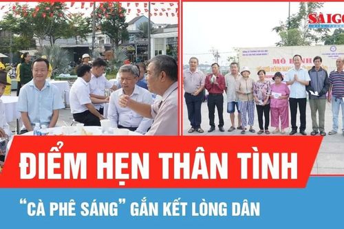 'Cà phê sáng' gắn kết lòng dân