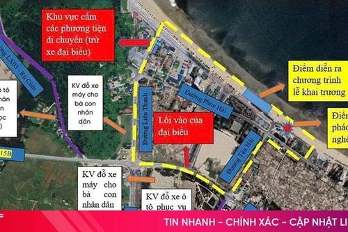 Phân luồng giao thông phục vụ khai trương du lịch biển Hà Tĩnh tại Thiên Cầm