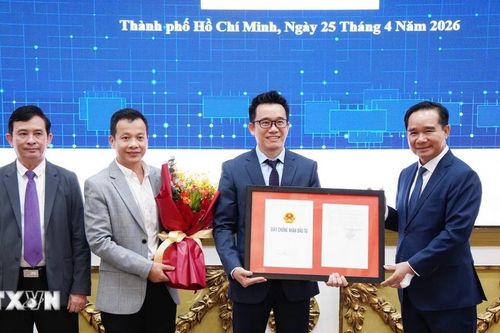 Thành phố Hồ Chí Minh trao giấy chứng nhận đầu tư cho 4 dự án công nghệ cao