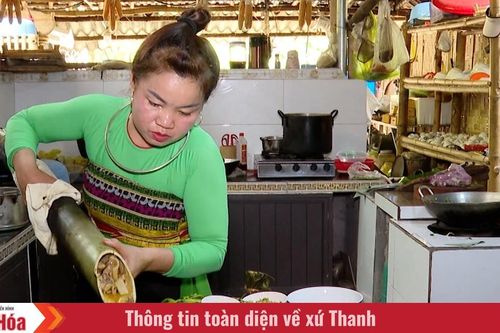 Đậm đà món gà đồi om măng chua