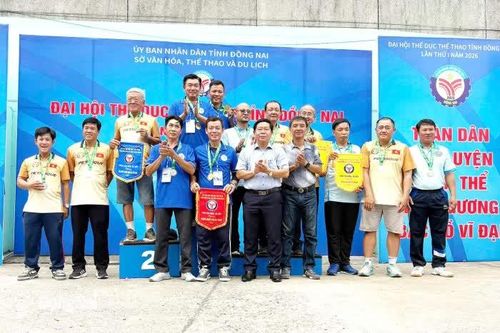 Kết thúc tranh tài môn bi sắt Đại hội Thể dục thể thao tỉnh lần thứ I