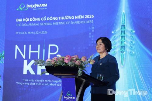 Đại hội đồng cổ đông Imexpharm 2026: Đặt mục tiêu doanh thu 3.200 tỷ