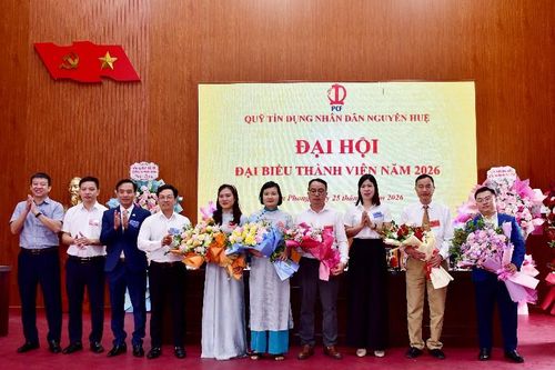 Đại hội Đại biểu thành viên Quỹ tín dụng Nhân dân Nguyễn Huệ nhiệm kỳ 2026 – 2031