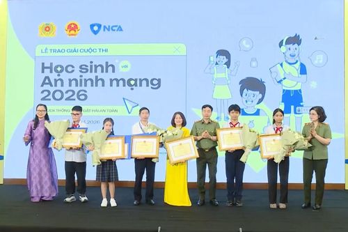 Trao giải cuộc thi 'Học sinh với An ninh mạng 2026'