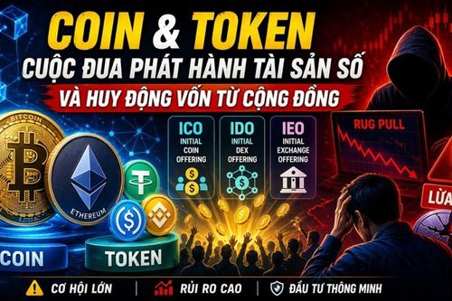 Coin và token, cuộc đua phát hành tài sản số và huy động vốn từ cộng đồng