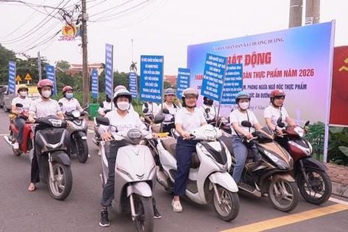 Xã Chương Dương phát động Tháng hành động vì an toàn thực phẩm năm 2026