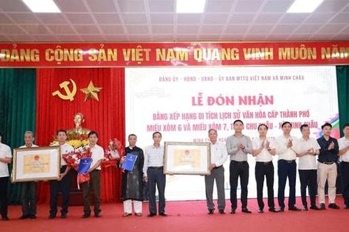 Minh Châu có thêm 2 di tích lịch sử-văn hóa cấp Thành phố