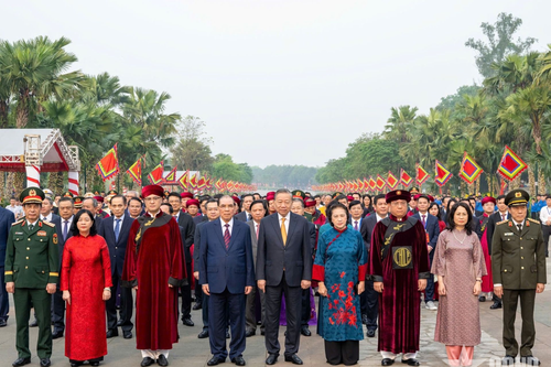 Tổng Bí thư, Chủ tịch nước Tô Lâm dự Lễ dâng hương tưởng niệm các Vua Hùng